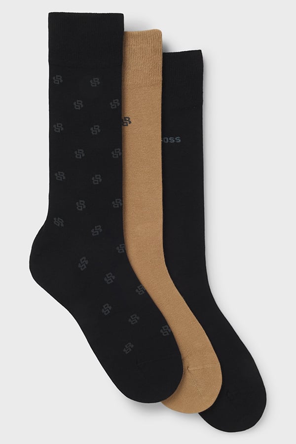 ΚΑΛΤΣΕΣ 3 ΤΕΜ BOSS - 960 ΛΕΥΚΟ ΜΟΤΙΒΟ